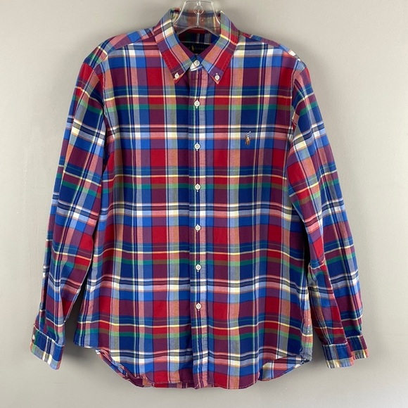 Ralph Lauren Other - Ralph Lauren Plaid Long Sleeve 100% Cotton Shirt Size Medium